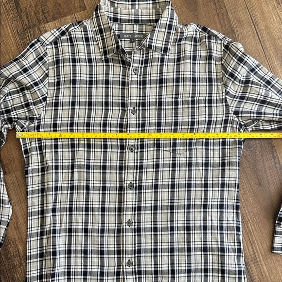 Slate & Stone Monochrome Plaid Flannel Shirt - Picture 6 of 11